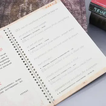 

Quaderno Cursive Writing English Calligraphy Copybook For Adult Children Exercise Groove Handwriting Practice Book Libros Books