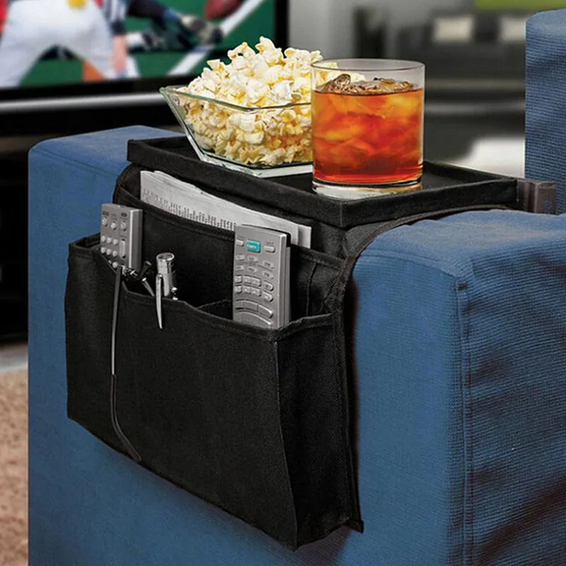 Sofa Hanging Bag Bed Storage Can Organize Small Items Phone Book Black Simple Household Products New | Дом и сад