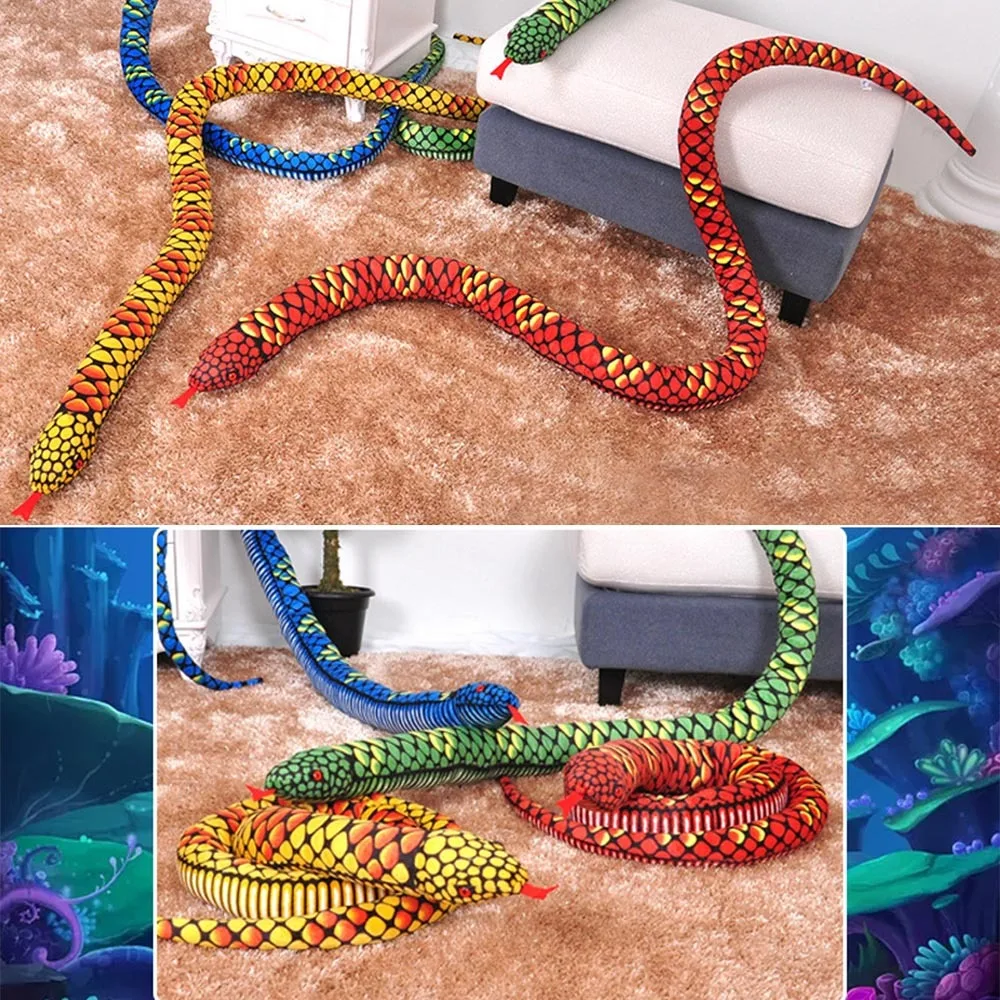 Реалистичная змея куклы плюшевые игрушки детские мягкие плюшевые животные игрушки Реалистичные Плюшевые игрушки подарок на день рождения