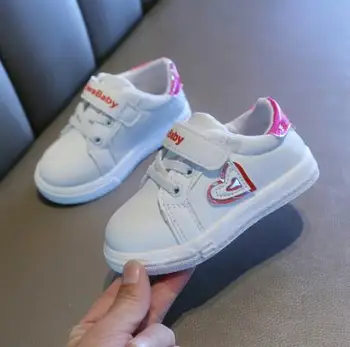 

Heart Printed Kids Sneakers Girls Boys Sport Shoes Infant Baby Running Sneakers Casual White Shoes Sapato Feminino Baby Sneakers