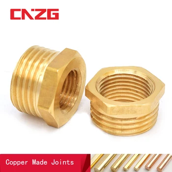 

Brass Adapter Fitting BSP Reducing Hexagon Bush Bushing Male to Female Connector Fuel Water Gas Oil 1/8" 1/4" 3/8" 1/2" 3/4" 1"