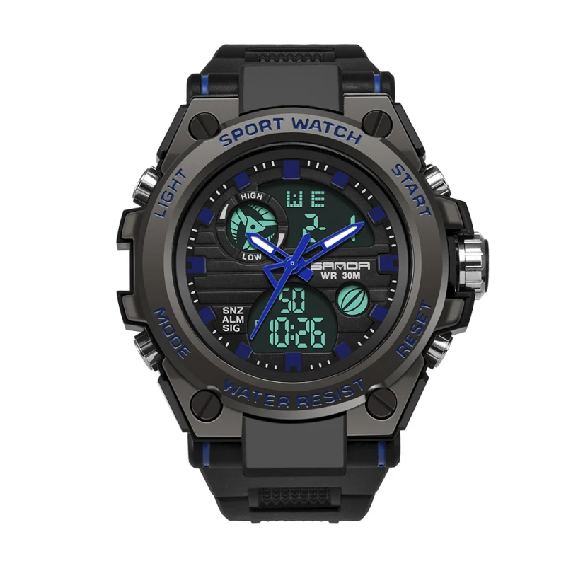 New brand SANDA 739 fashion watch men's LED digital watch G outdoor professional waterproof military sports watch relojes hombre 