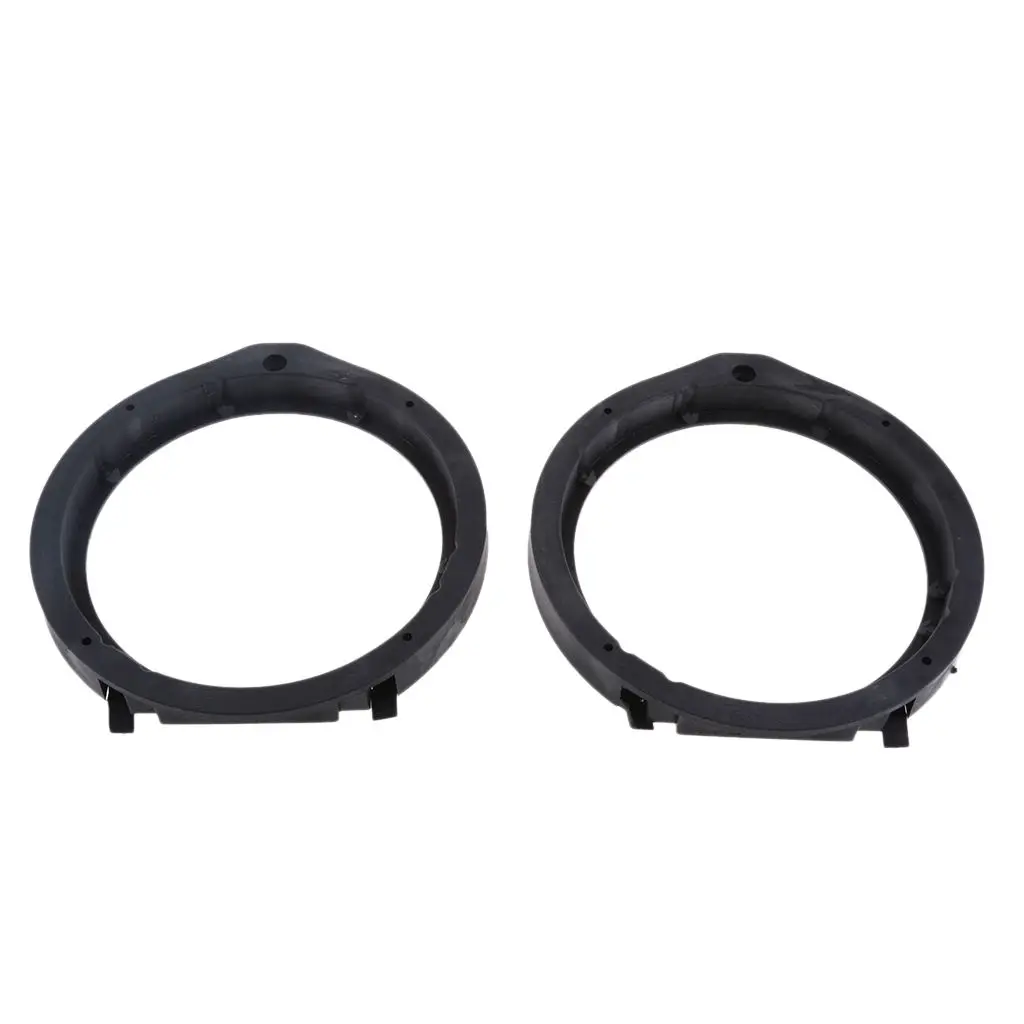 2x 6.5inch Black Speaker Spacers Bracket for Honda Civic Fit CITY speaker mounting spacer rings