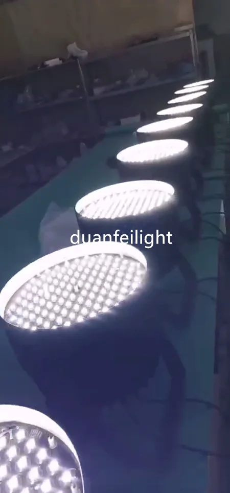 4 шт.+ flycase) Высокая мощность led par 120x3 Вт Холодный белый один цвет led spot par Шайба Настенный Светильник