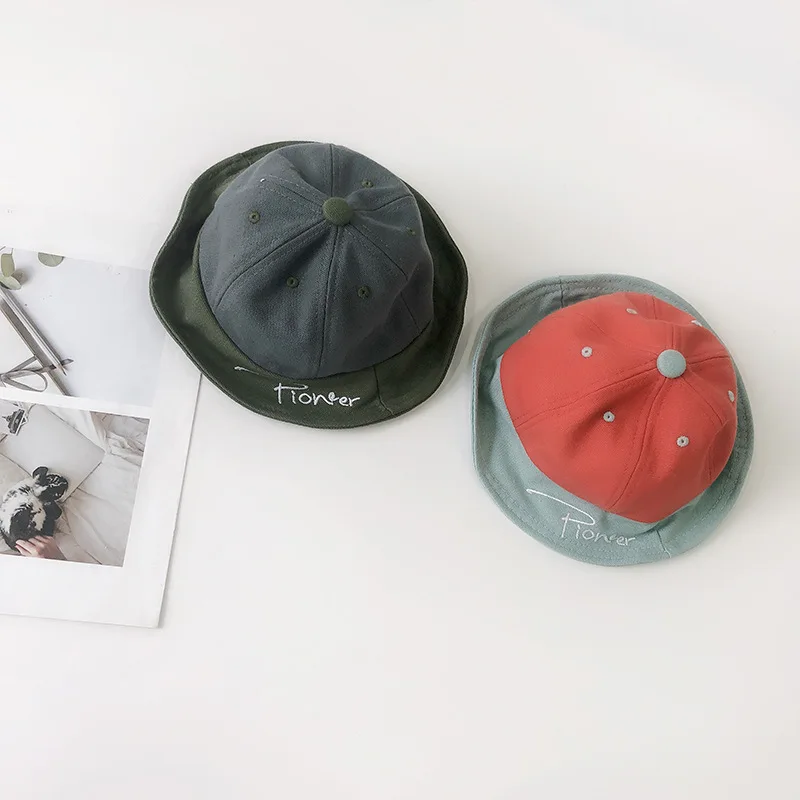 New Kids Hat Patchwork Cotton Baby Cap Autumn Spring Children Hats for Girls and Boys 1PC