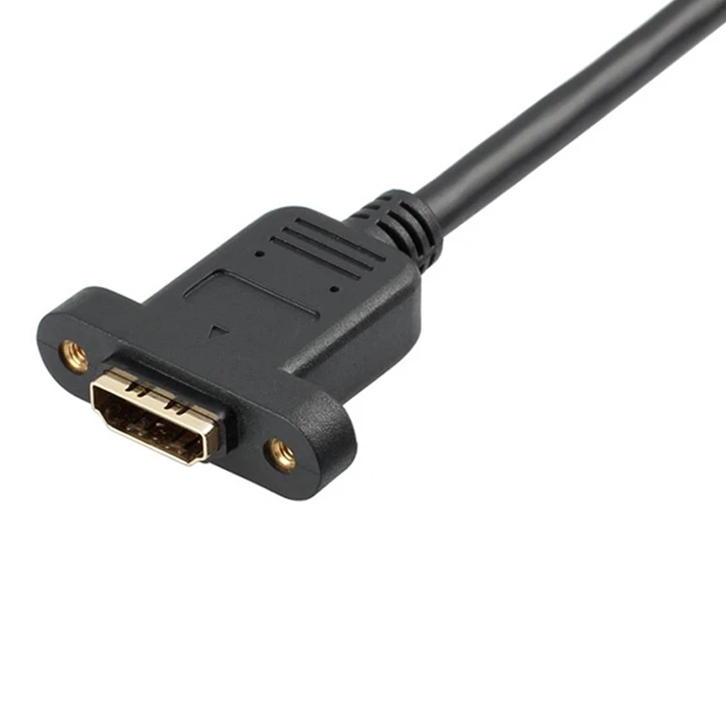 Удлинительный кабель, Hdmi высокоскоростной Hdmi Женский удлинитель кабель Шнур Hdmi удлинитель адаптер Муфта с винтовой гайкой-ЗОЛОТО Pl