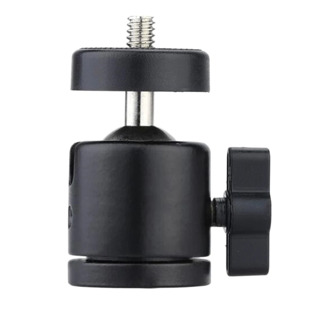 360 Degree Swivel Mini Ball Head For Canon Nikon Sony SLR DSLR Camera Stand Tripod Adapter Screw Mount Ball Head Aluminium Alloy