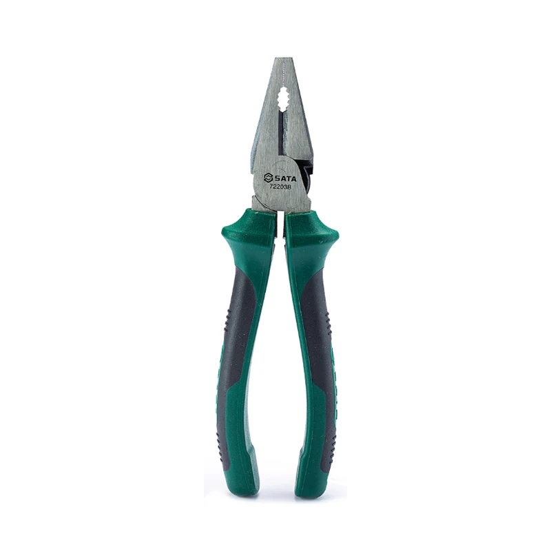 SATA Tool 8'' Wire pliers High Leverage Combination Pliers Cable Stripper Cutter Pliers 72203B