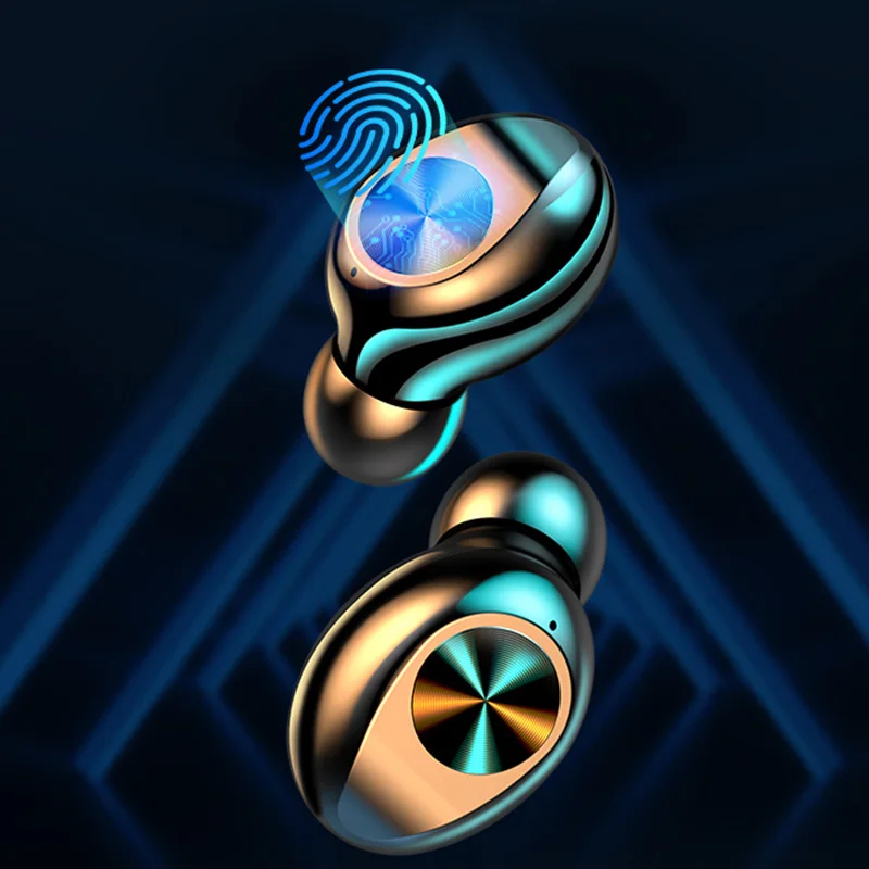 Bluetooth Headphone F9 TWS Press Earphone Wireless Bluetooth 5 0 Earphones Waterproof LED Display Sports Earphones