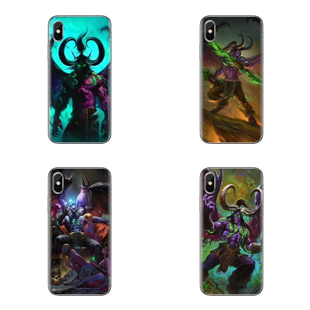 Чехол из ТПУ для samsung Galaxy S2 S3 S4 S5 MINI S6 S7 edge S8 S9 Plus Note 2 3 4 5 8 Coque Fundas Illidan World of Warcraft WoW Art |