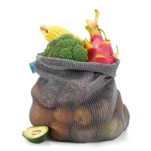 Женские серые хозяйственные сумки, эко многоразовые складные сумки-тоут, сумки для покупок, фруктовые продукты, овощи, сумка для хранения продуктов, сумка, сохраняющая свежесть