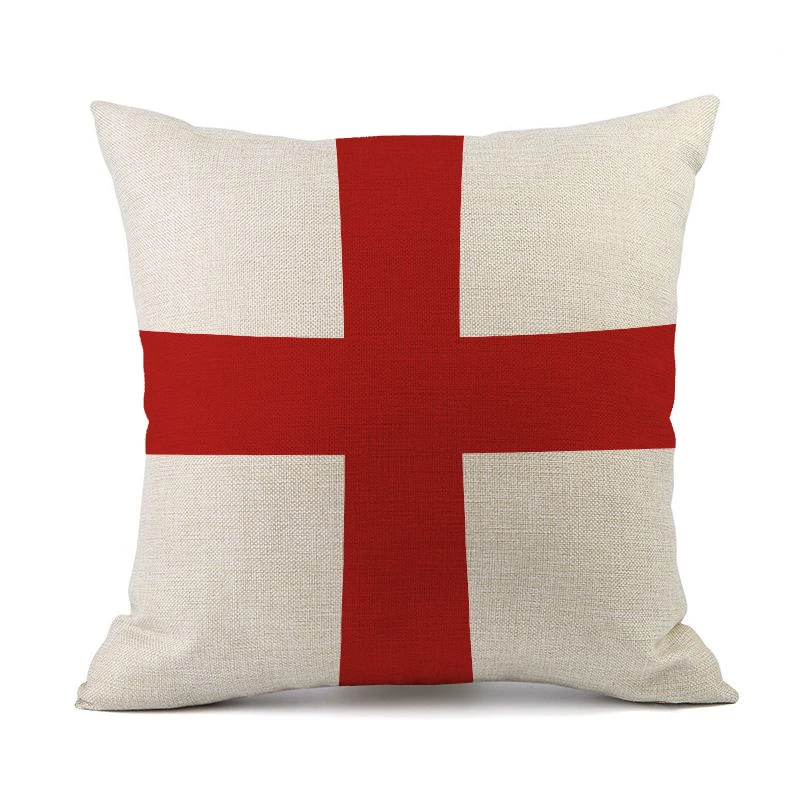 11 NEW National Flags Soccer Teams Cushion Covers Linen Football Europe America Nations Clubs Pillow Covers Decorative Throw Pillow - Цвет: 11