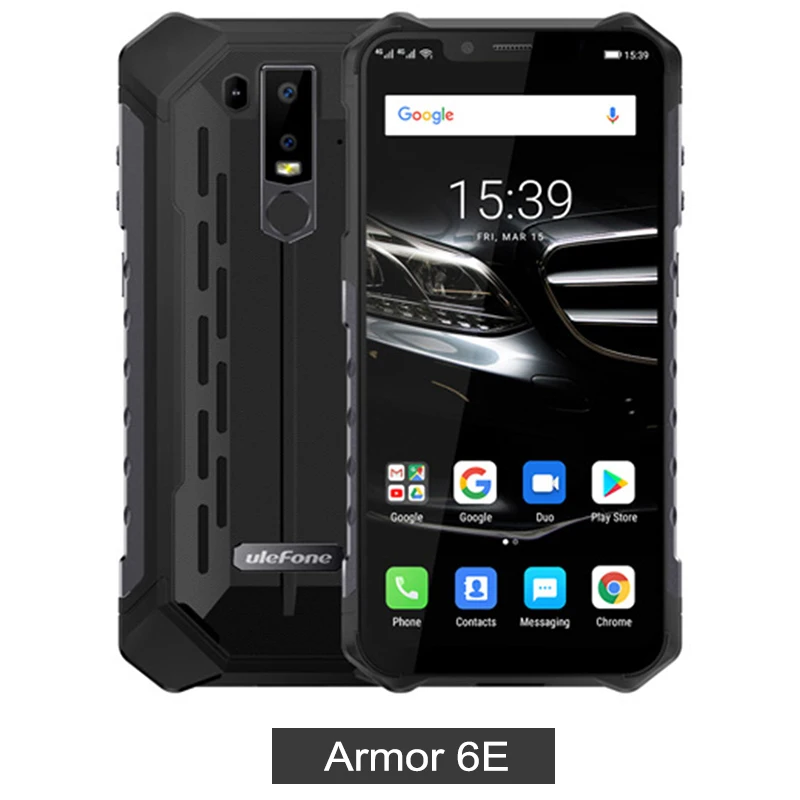 Ulefone Armor 6E IP68 водонепроницаемый мобильный телефон Helio P70 4 Гб+ 64 Гб 6," Беспроводное зарядное устройство 5000 мАч Android 9,0 смартфон NFC - Цвет: Armor 6E