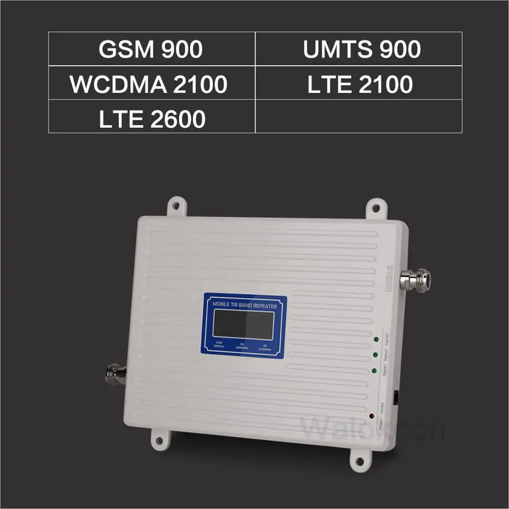 2G 3G 4G GSM 900 WCDMA FDD LTE 2600 усилитель сигнала сотового телефона ретранслятор 2100