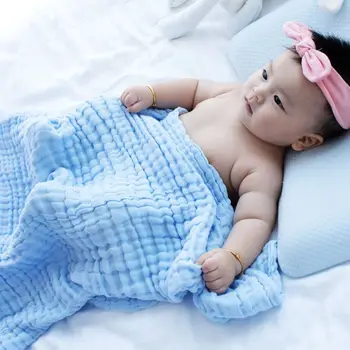 

Newborn Baby Muslin Blanket Swaddle Soft Sleeping Cover Wrap Infant Bath Towel P31B