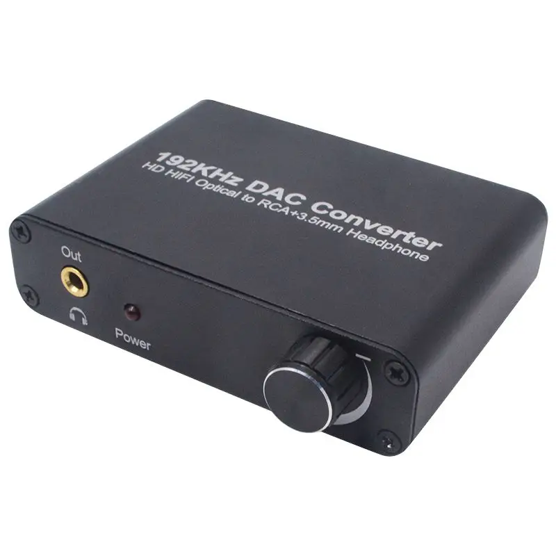  192kHz DAC della Fibra Coassiale Convertitore 5.1 HD Digital Audio Decoder Supporto AC-3/DTS Regola