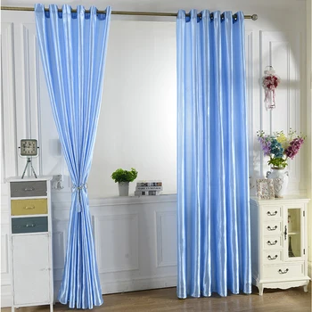 

1x2.5m Modern Style Satin Bottom Curtain Solid Color Flocking Tulle Curtains Living Room Half Blackout Window Screen