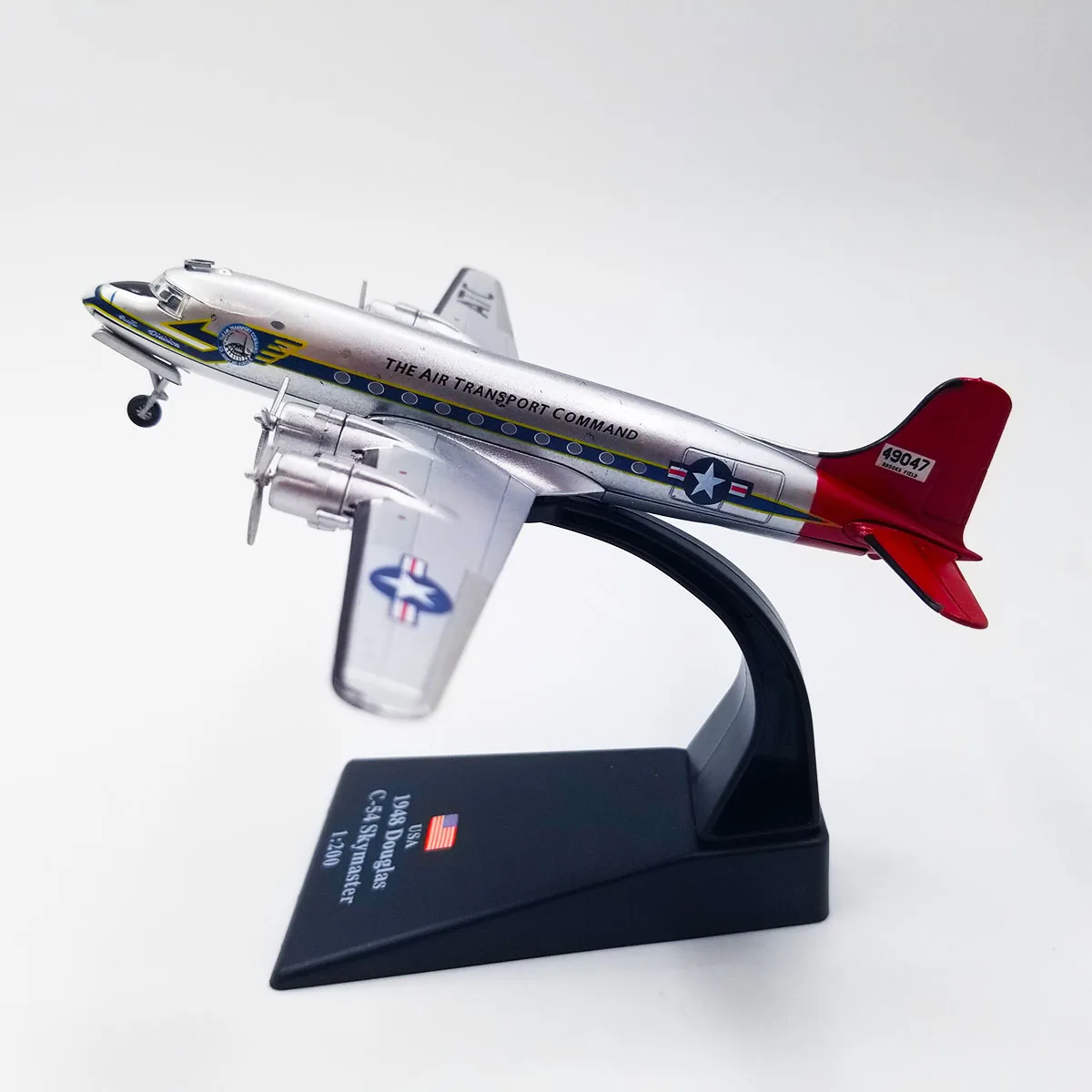 

1/200 USA 1948 Douglas C-54 Skymaster Transport Fighter Models American Navy Army Aircraft Toys Airplane Gifts Collection Show