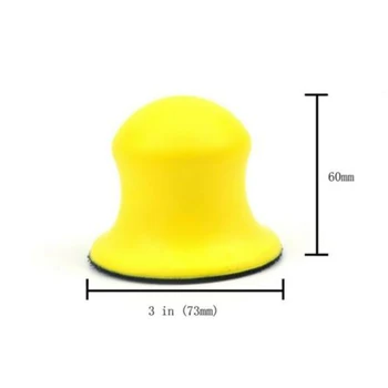 

3 Inch Gluing Tray Manual Sanding Block Polishing Pad For Hook &Loop Disc Tool