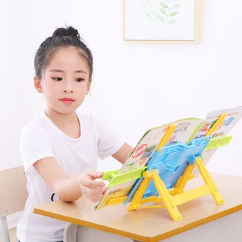 

Adjustable Kids Children Reading Shelf Holder Portable Folding Reading Shelf Book Shelf Stand For Office School Supplies