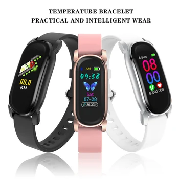 

Smart Bracelet YD8 Temperature Measurement Thermometer Band Men Women Heart Rate Sleep Fitness Tracker Clock Sport Smartwatch