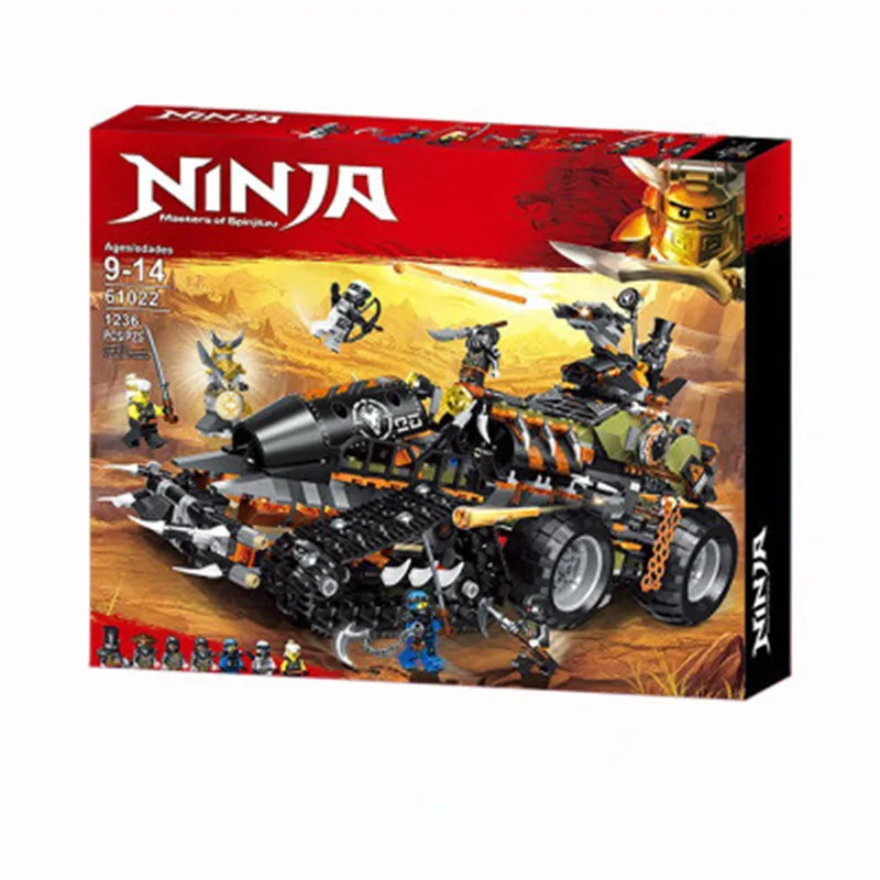 

2019 Dragon Warriors Vehicle Building Blocks Compatible with Legoinglyes Ninjagoes Model Educational Toys For Christmas Gift