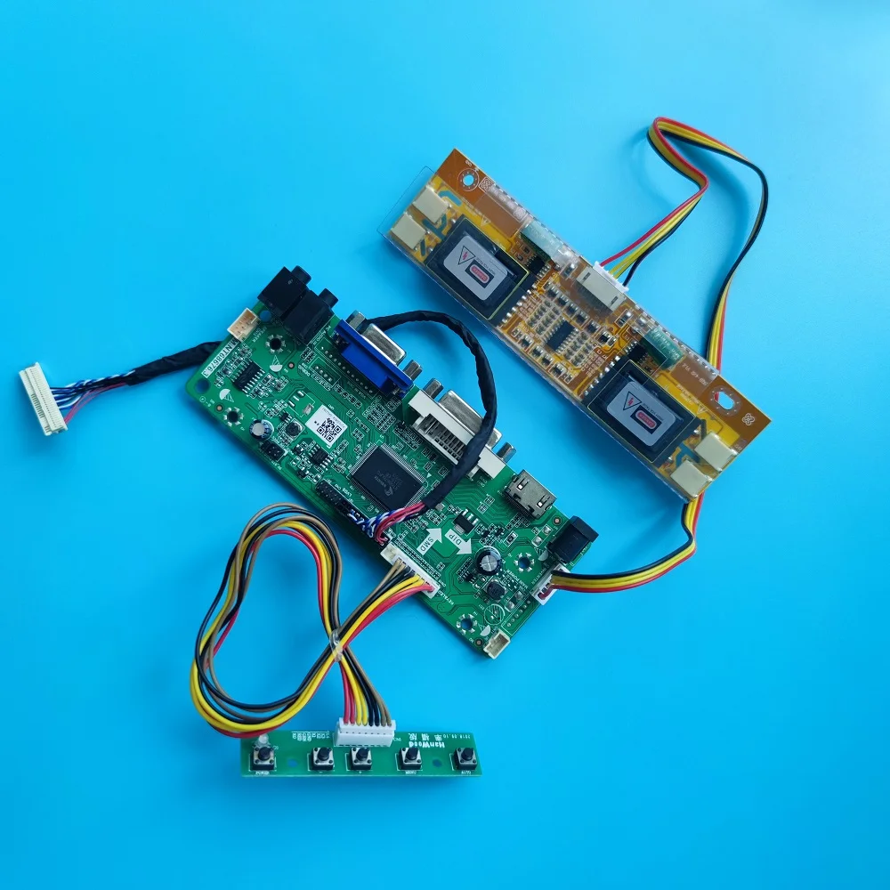 

Комплект для платы контроллера экрана драйвера M201EW02 LVDS 4 лампы VGA DVI 1680X1050 M.NT68676 DIY 20,1 "30pin