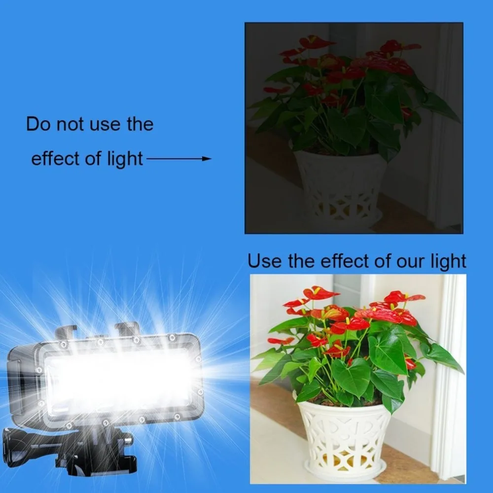 LED Lamp Single Battery Diving Fill Light Photography Lamp News brighness Interview Flash Light suitable for home outdoor travel
