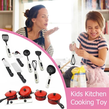 

13pcs/Set Baby Kids Tableware Pretend Play Toys Simulation Cooking Game Kit