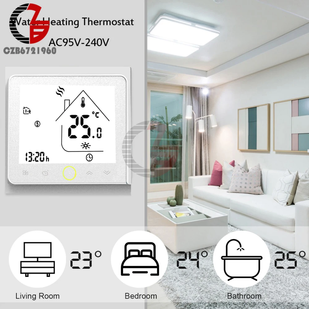 Термостат для подогрева пола цифровой регулятор температуры Терморегулятор Крытый умный дом тепловой регулятор 3A без Wi-Fi