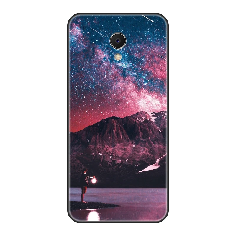 Soft TPU Case For Meizu M2 M3 M3S M5 M5C M5S M6 M6S M6T Black Star Space Silicone Phone Cases For Meizu M6 M5 M3 M2 Note Cover