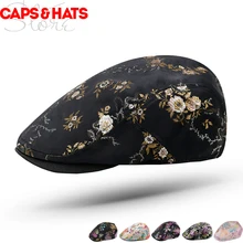 Женская шапка, берет, женский корейский этнический стиль, Цветочная вышивка, козырек, кепка для улицы, для путешествий, солнцезащитная Кепка