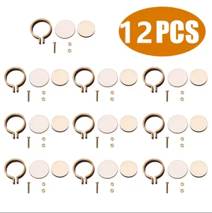 10x Mini Embroidery Hoop Ring Wooden Cross Stitch Frame Hand Crafts Tool