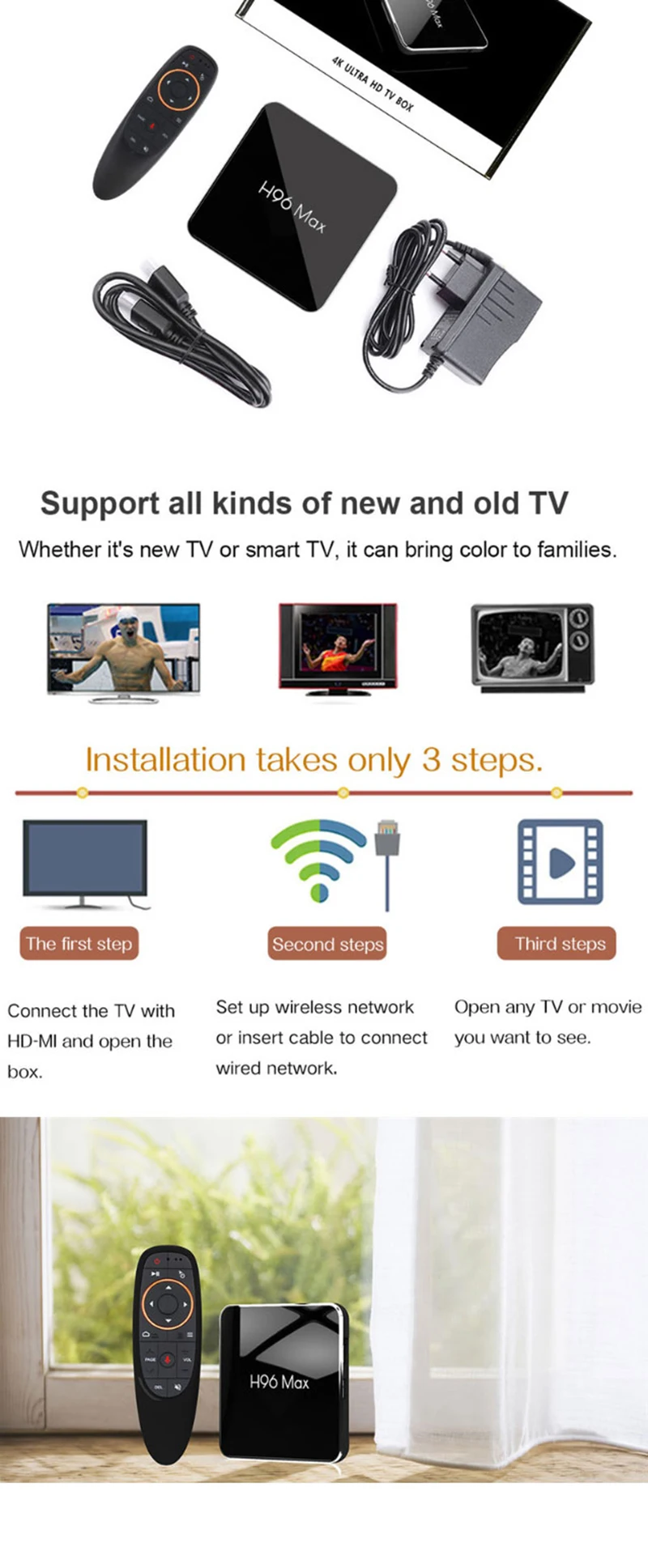 H96 Max X2 Android 8,1 Smart tv BOX Amlogic S905X2 4GB 64GB 2,4G/5,8G Wifi USB3.0 H.265 BT4.0 4K H96Max телеприставка медиаплеер