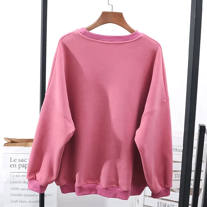High Street Cool Sweat Толстовка для женщин толстый флисовый пуловер верхняя одежда больших размеров шикарный хлопковый свитшот с рисунком