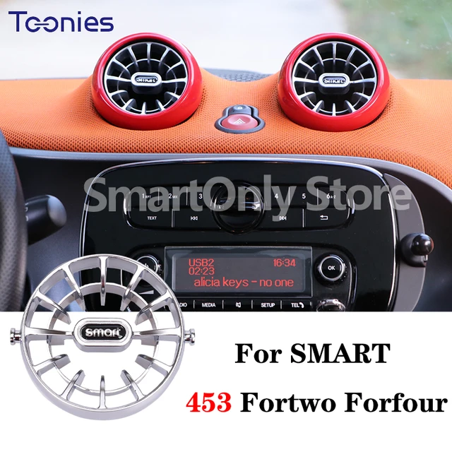 Car Styling Interior Cover Shell Black Decorative Modification Parts For  New Smart Fortwo Forfour 453 Car Stickers Accessories