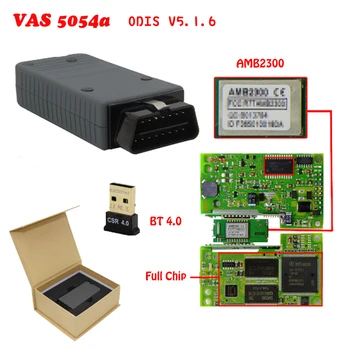 

Original VAS 5054a ODIS V5.16 Bluetooth 4.0 AMB2300 with OKI Full Chip VAS5054A 5054 6154A Support UDS Protocol