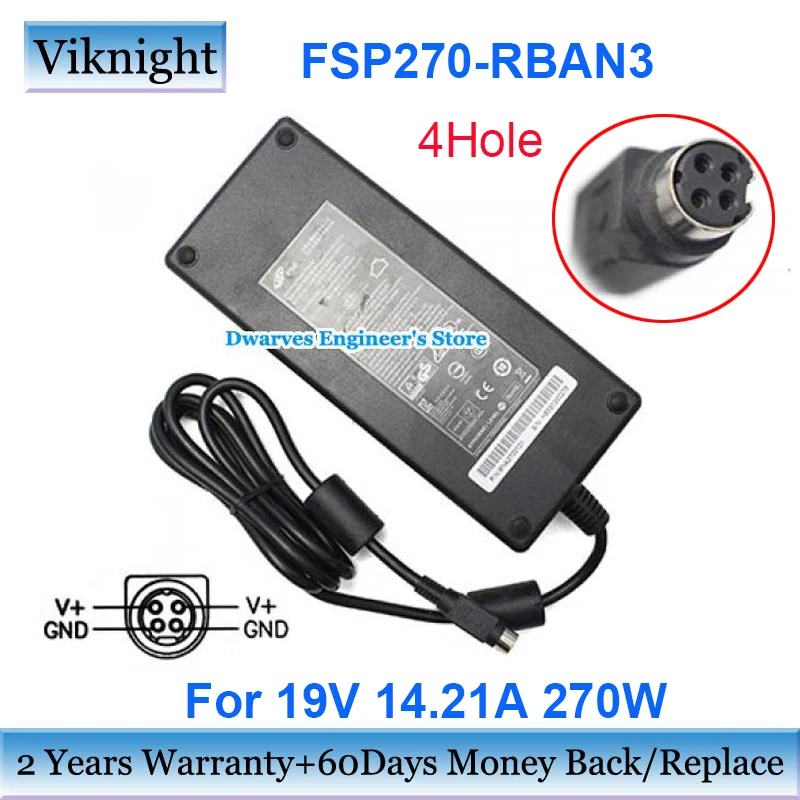 

Genuine FSP270-RBAN3 19V 14.21A Switching Adapter Charger For FSP H8331000278 9NA2700101 Power Supply 4Hole