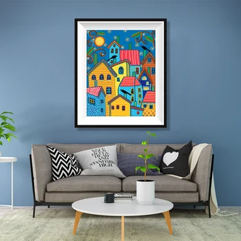 

5D DIY Diamond Painting 3D Cross Stitch Pattern Diamond Embroidery Picture House Rhinestone Painting Crystal Home Decor