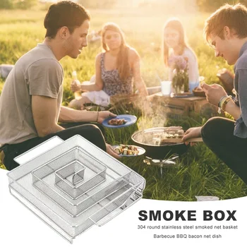 

Heat Shield Outdoor Barbecue Parts Barbecue Cold Smoke Generator Grill Bacon Fish Cooking Wood Chip Smoking Box