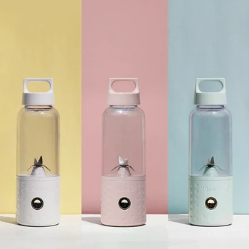 

500ml Portable Juicer Electric USB Rechargeable Smoothie Blender Machine Mixer Mini Juice Cup Maker Fast Blenders Food Processor