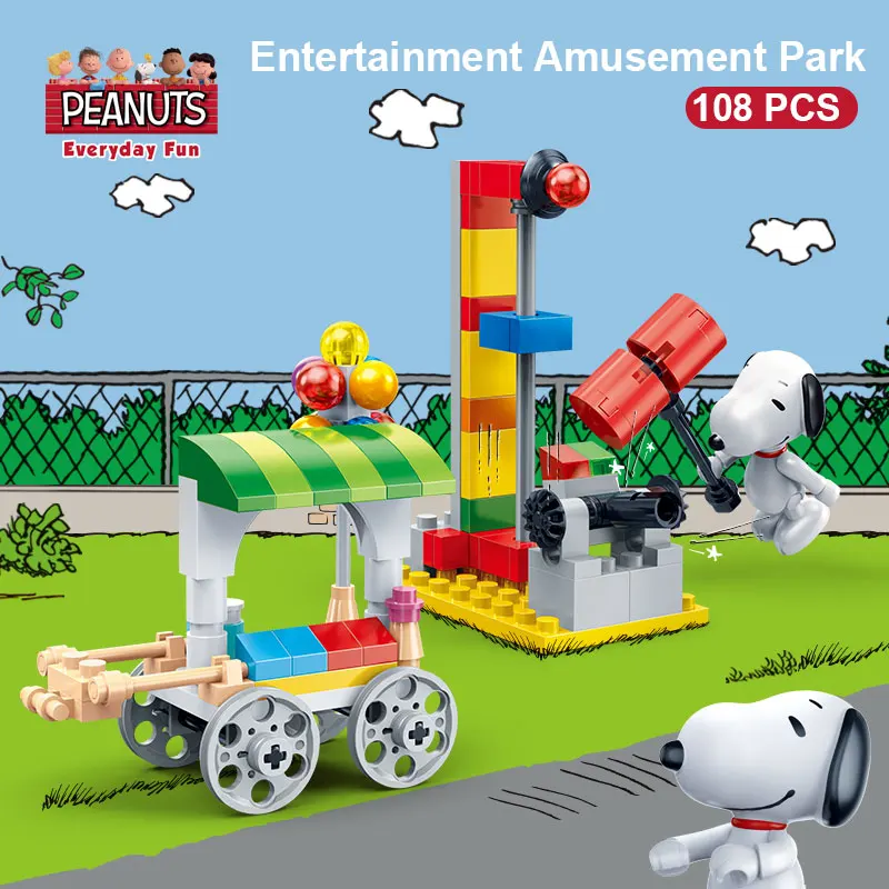 BanBao Горячие IP Snoopy арахис дом техника город Playmobil Juguetes пластиковые строительные блоки, игрушки развивающие модели DIY Кирпичи - Цвет: 7509 no original box