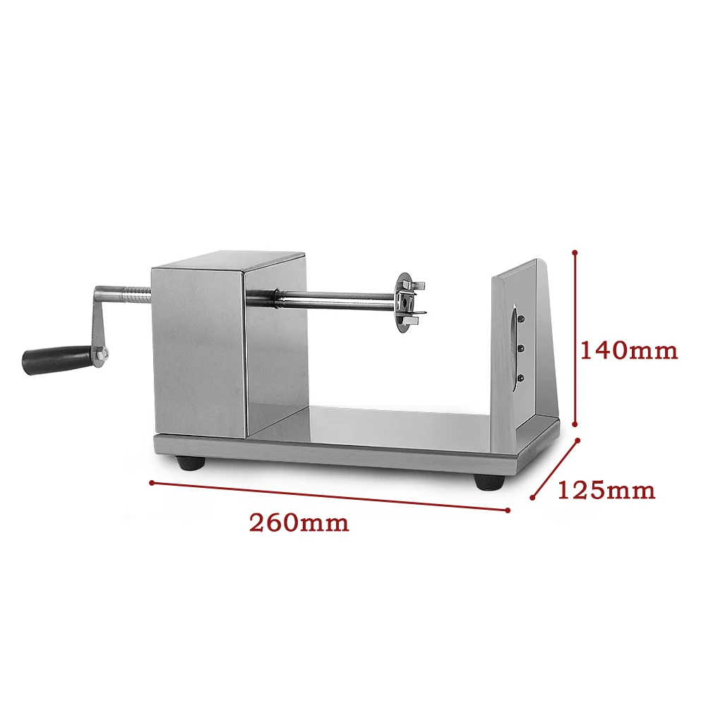 ITOP Potato Spiral Slicer Stainless Steel Potato Tower Twisted Cutter Slicer Machine Manual Vegetable Tools With 2 Blades ITOP Potato Spiral Slicer Stainless Steel Potato Tower Twisted Cutter Slicer Machine Manual Vegetable Tools With 2 Blades