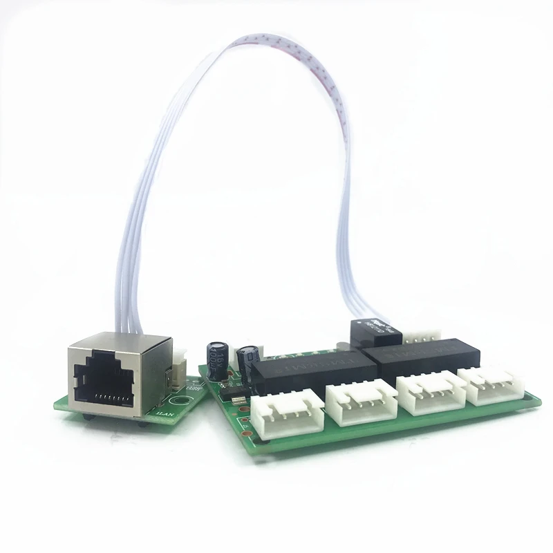 5-port with Transfer Мини дизайн модуля ethernet-коммутатор ethernet модуль 10/100 Мбит/с 5-разъемное зарядное usb-устройство для PCBA платы Материнская плата OEM 5 плата с портами ethernet - Цвет: 5-port with Transfer