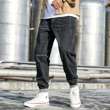 

2019 Autumn Trend Men Jeans Loose Big Code Leisure Men Harlan Jeans