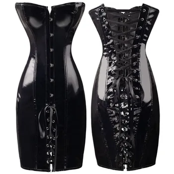 

Corset sexy PVC shapewear even sprained's abdomen strap shapewear