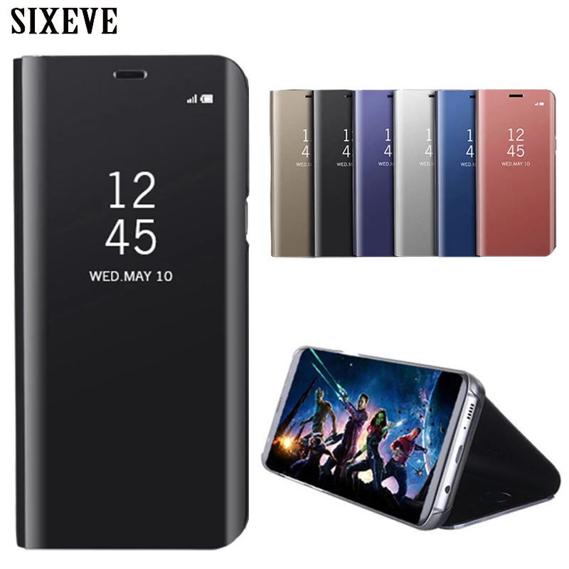 

SIXEVE Soft Flip Case For iPhone 6 s 6s 7 8 Plus X Xs Max XR 6Plus 6sPlus 7Plus 8Plus Luxury Silicone Smart View 360 Full Cover