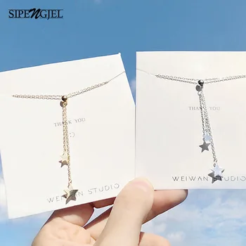 

Trendy Silver plating Star Adjustable Necklace Fashion Luxury Brand Korean Jewelry Necklace For Women 2020