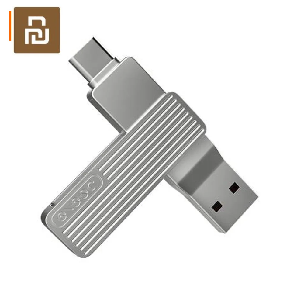 USB накопитель Youpin JESIS Type C два интерфейса флэш M1 вращение на 360 градусов