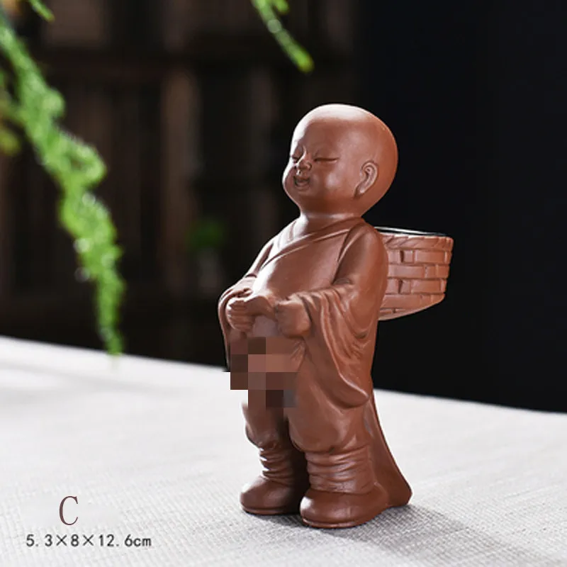 Little Boy Purple Sand Water Spray Tea Infuser, Creative Pet Decoration, Chinese Kung Fu Puer, Teaware Accessory